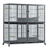 Flyline Xl Double-double Breeding Bird Cage For Canary Parakeet Cockatiel Lovebird Finch