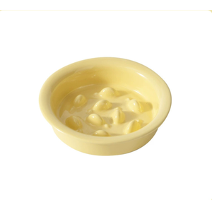 Little Fish Ceramic Slow Feeder Bowl for Cats & Small Dogs/Yellow