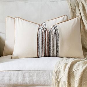 Gioia Casa 2-Pack Wabi Stripe Cushion Covers 30cm x 50cm - Multicolour