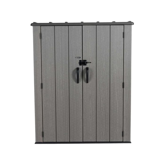 Lifetime 1.42 x 0.73m Vertical Shed With Shelving