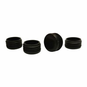 Surface Gard 32mm Black Round Internal Plastic Chair Tips - 4 Pack