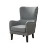 Hi-Back Mid Grey Fabric ArmChair