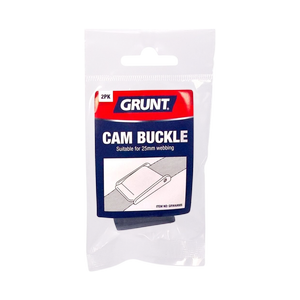 Grunt 25mm Black Webbing Buckle Cam - 2 Pack