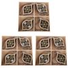 3x 8pc Urban Elegant Snowflake Bauble Set Hanging Decor 6cm Natural/White/Gold