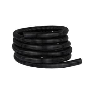 DETA 10m x 20mm Medium Duty Corrugated Conduit Roll Black
