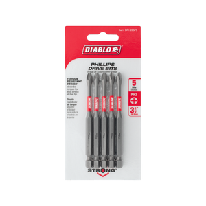Diablo 90mm PH2 Power Bit - 5 Pack