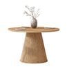 Cosmoliving Round Dining Table for 4 - Fluted Dining Kitchen Table
