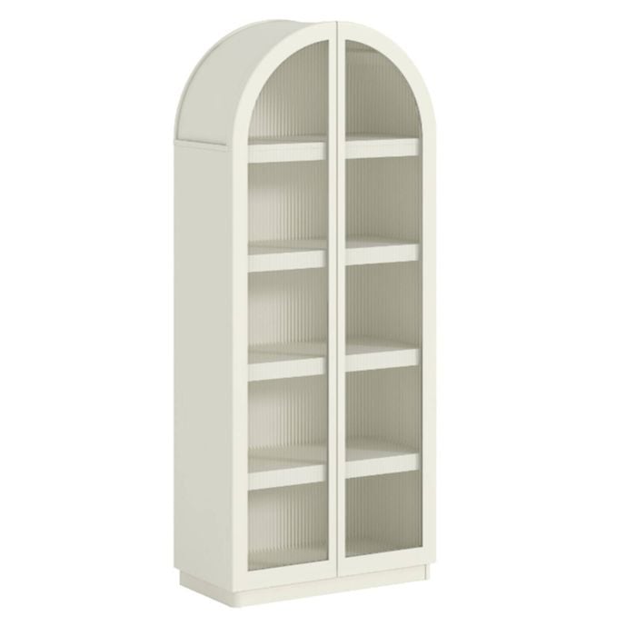 Cosmoliving Bookcase Display Cabinet Floor Standing 5 Tier Shelves