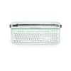 Retro Typewriter Bluetooth Wireless Keyboard Tablet Holder 104 Key - White