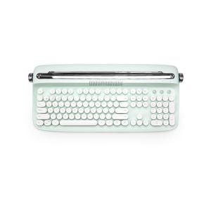 Retro Typewriter Bluetooth Wireless Keyboard Tablet Holder 104 Key - White