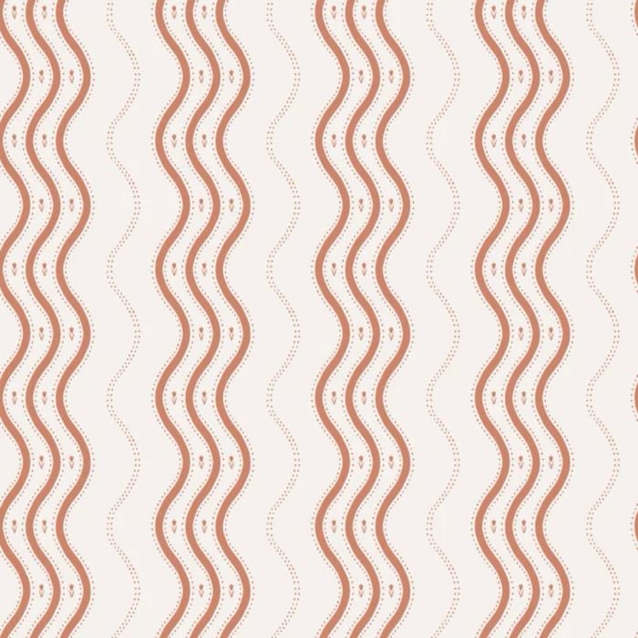 Wallpaper Trader Ben Wavy Stripe Red