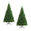 Tinseltown 2PCS LED Christmas Tree 2.4M 8FT Xmas Trees Decorations Green 1400 Tips