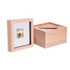 Nicola Spring 6" X 6" Light Wood 3d Box Photo Frames - 2" X 2" Mount - Pack Of 5