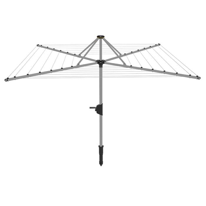 Daytek MK2 M48 Rotary Clothesline - Mercury Silver