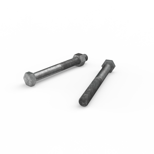 ZENITH M16 x 150mm Hot Dip Galvanised Hex Head Bolts and Nuts - Each
