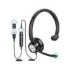 New Bee USB Headset with Microphone for PC Computer Headset H365 - Black single