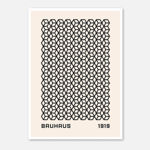 Galrie Bauhaus 1919 Geometric Art Print - Iconic Deco Masterpiece for Modern Interiors, Poster Only, 50 x 70cm (20 x 28inch)