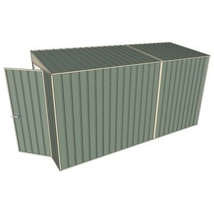 Build-A-Shed 1.2 x 3.7 x 2.0m Skillion No Side Doors Shed - Green