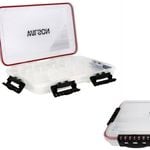 Large Wilson Deluxe Waterproof Fishing Tackle Tray - Worm Proof Tackle Box