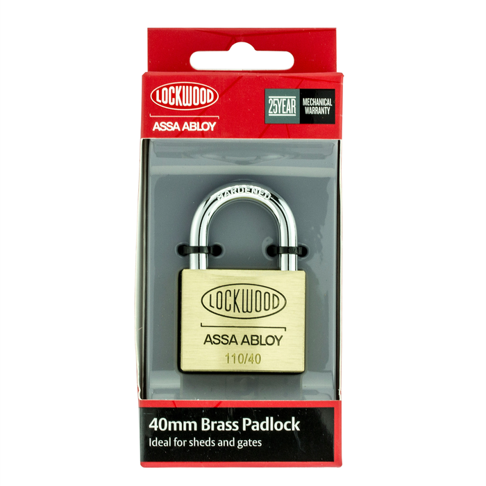 Lockwood 40mm Solid Brass 110 Series Padlock