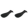 2PK Dexas Silicone Spoon Rest Cooking Utensil Holder - Black