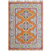 Handmade Lyon Wool Rug-6304-Orange-160x230cm