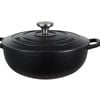 Maxwell & Williams Cast Iron Round Casserole Black 4L Cookware 26cm