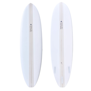 Summer Vibes Mini Mal Funboard Surfboard - Beige - Beige, 7'6" X 21 1/2" X 2 13/16" 52.6l