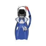 3pc Mirage Kids Junior Silitex Fins/Mask/Snorkel Set Comet Small Blue
