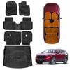 3D Floor Mats Boot Liner Set for Honda CRV CR-V 5-Seater 2023-Onwards TPE Cargo Kick Mats Back Seat