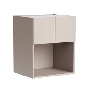 Kaboodle 600mmmm Cannellini Modern Wall Microwave Cabinet