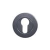 Zanda 55mm Black Matt Euro Escutcheon - Pair
