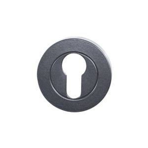 Zanda 55mm Black Matt Euro Escutcheon - Pair