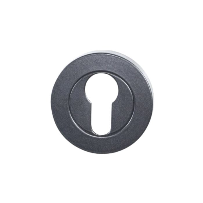 Zanda 55mm Black Matt Euro Escutcheon - Pair