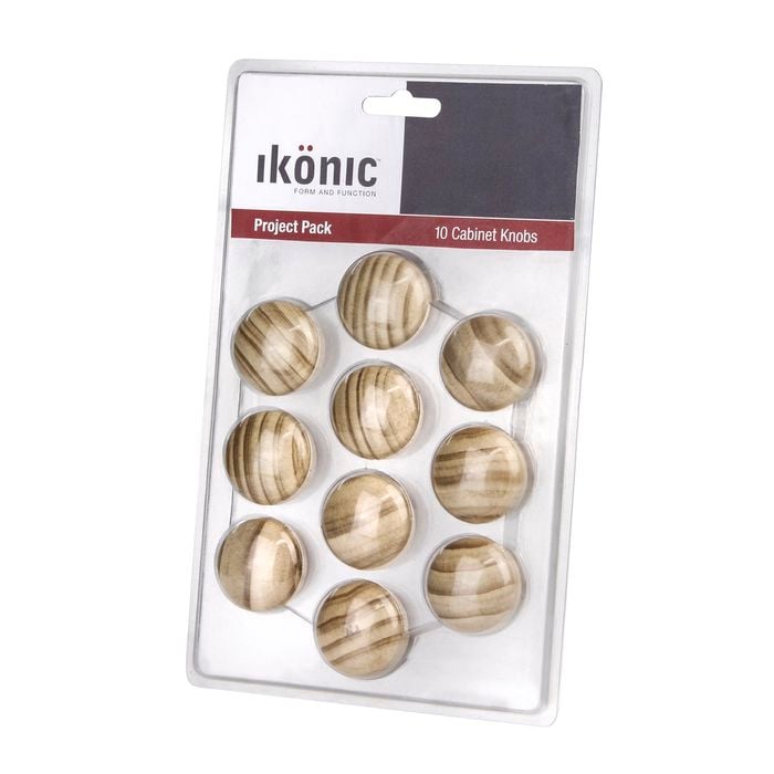 Ikonic Wooden Convex Knob - 10 Pack
