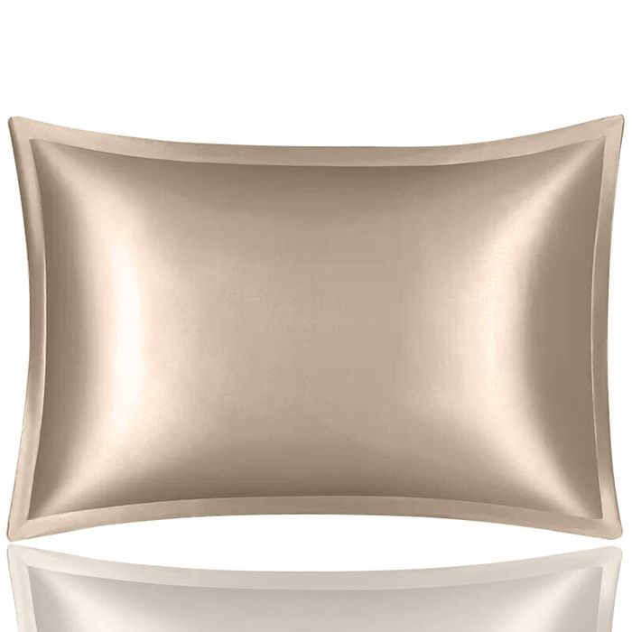 Anypillow Pillowcase 50x90cm Coffee Pure Real Silk