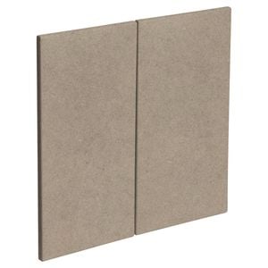 Kaboodle 600mm Raw Board Modern Rangehood Cabinet Doors - 2 Pack - Raw Board Modern