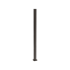 ProtectorAl 50 x 50 x 2400mm Black Aluminium Pool and Garden Flanged Post with Cap