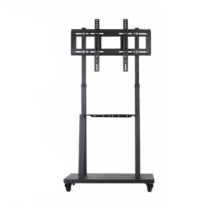 P&P Heavy Duty Rolling TV Stand with Adjustable Height, Shelves and Lockable Wheels for 32-80"