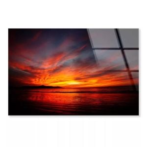 Orange & Yellow Sunset  Print 100% Australian Made 50 x 40cm  (Acrylic)