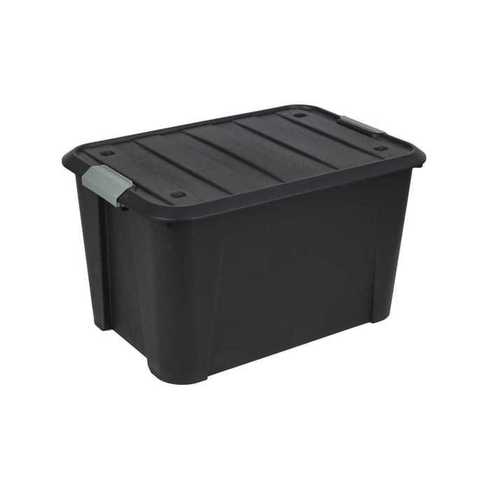 All Set 50L Black Storage Container Without Wheels