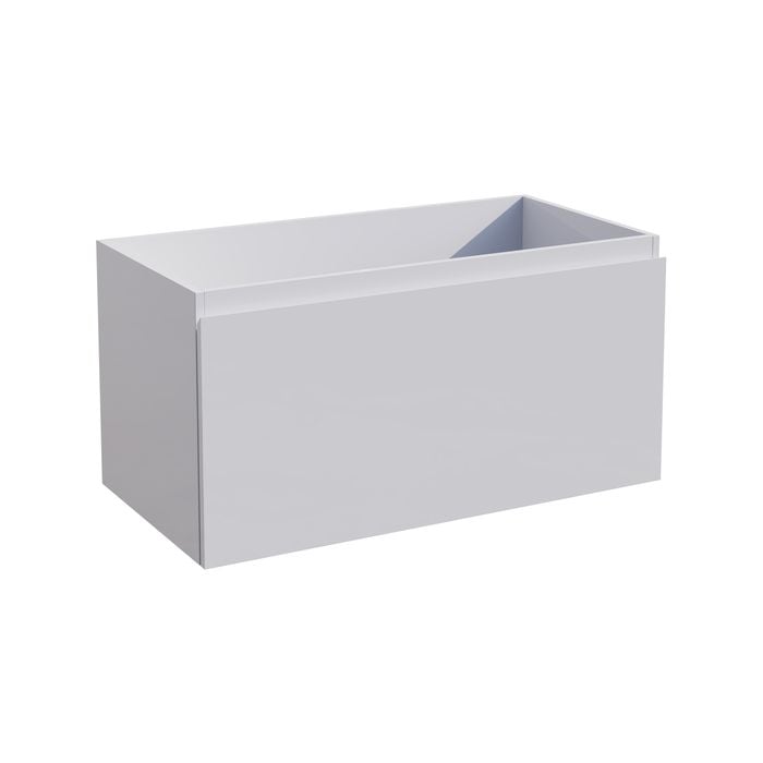 Stein 600mm Gloss White Select Wall Hung Single Drawer Vanity - Cabinet Only 