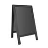 Olympia Pavement Board Black Wooden Frame 700x1200mm Chalkboard Sign
