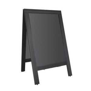Olympia Pavement Board Black Wooden Frame 700x1200mm Chalkboard Sign