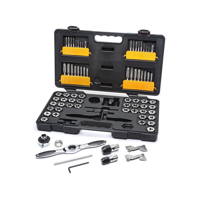 GEARWRENCH 77 Pc. SAE & Metric Ratcheting Tap and Die Set