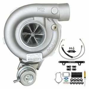 Upgrade Billet Gt3576r Turbo Charger With Oil Feed Line And Bracket Kit For Ford Falcon Fg Xr6 / G6 / G6e Barra 4.0l 2008-2014