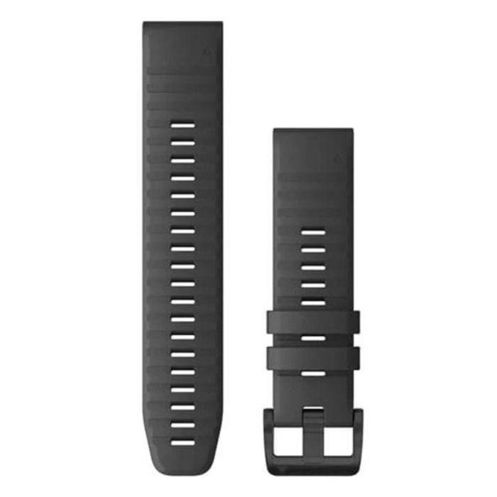 Garmin Quickfit 22 Watch Band - Grey Silicone W Black