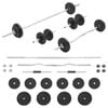 vidaXL Barbell and Dumbbell Set 30 kg Home Gym Exercise Free Weight Plate