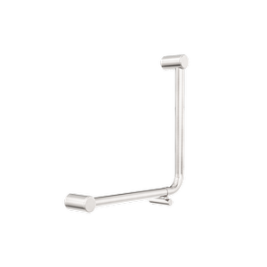 Nero Mecca Care 32mm Ambulant 90 Degree Bent Tube Grab Rail Brushed Nickel