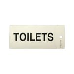 Brutus Toilets 100 x 50mm Self Adhesive Sign 